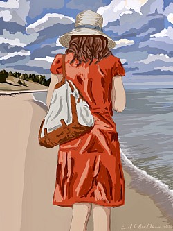 Walking the beach